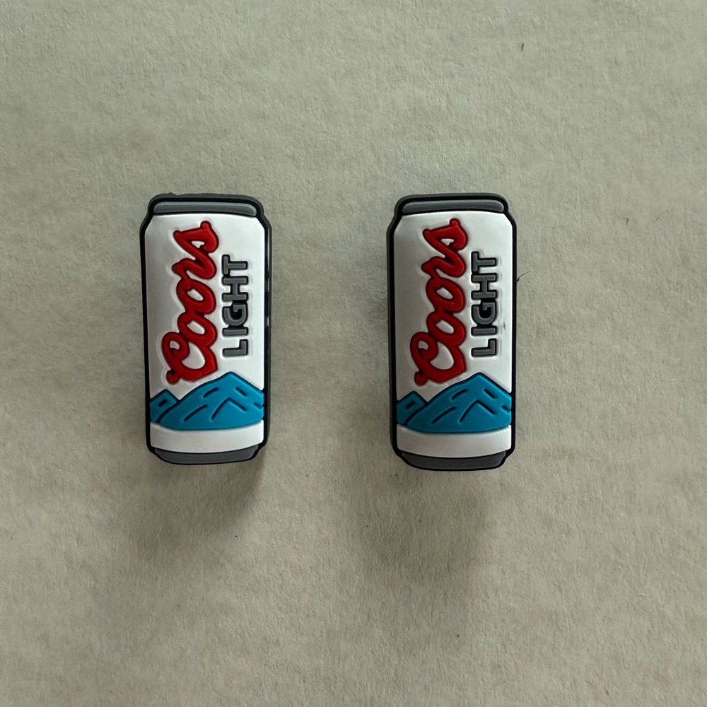 NEW- Coors Light Can Shaped Croc Charm Set- Perfect for any pair of a Crocs